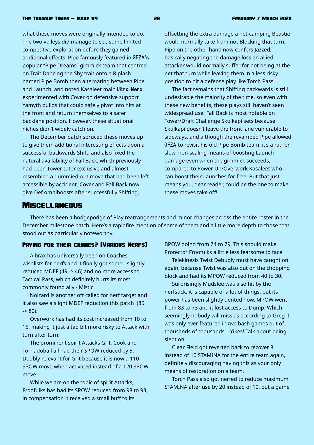 Page 29. Milestone 3 meta retrospective